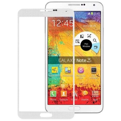 High Quality Front Screen Outer Glass Lens for Samsung Galaxy Note III / N9000 (White)