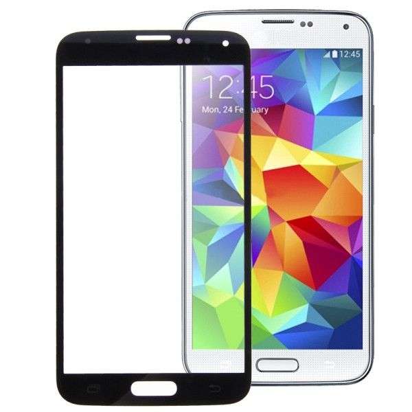 High Quality Front Screen Outer Glass Lens for Samsung Galaxy S5 / G900(Black)