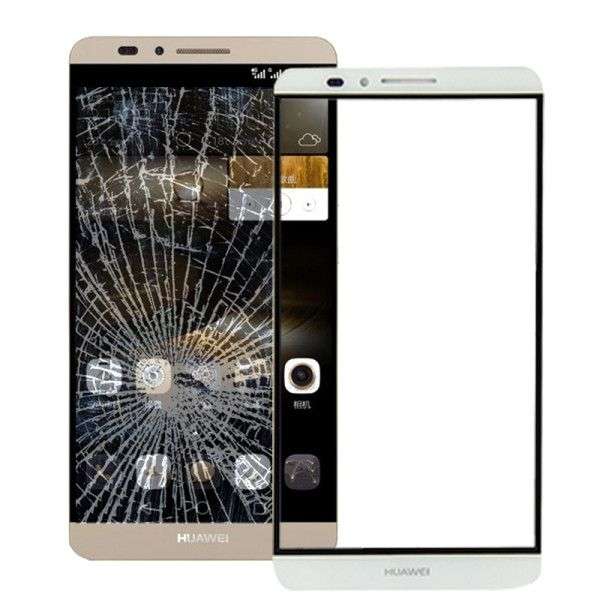 Front Screen Outer Glass Lens for Huawei Ascend Mate 7(White)