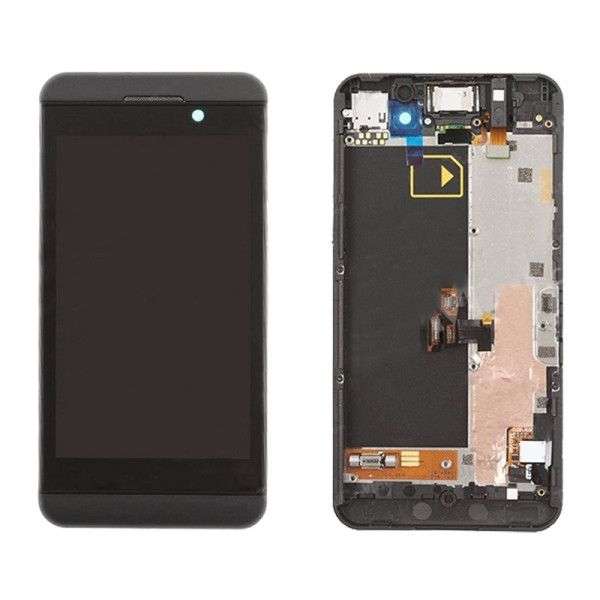 iPartsBuy LCD Screen + Touch Screen Digitizer Assembly with Frame for BlackBerry Z10 3G(Black)