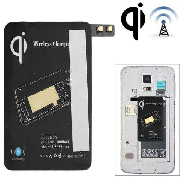 5V 1000mAh Wireless Mobile Charge Receiver, Applies for Qi Standard, Special Design for Samsung G...