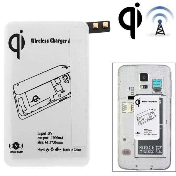 5V 1000mAh Wireless Mobile Charge Receiver, Applies for Qi Standard, Special Design for Samsung G...