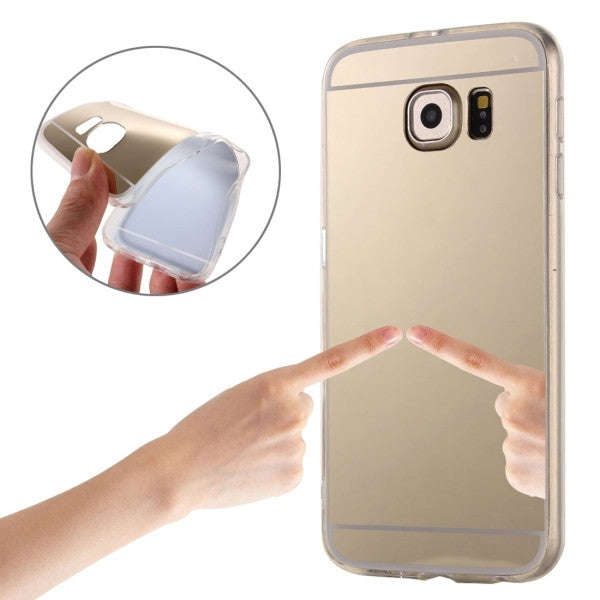 For Samsung Galaxy S7 Edge / G935 Plating Mirror TPU Protective Case(Gold)