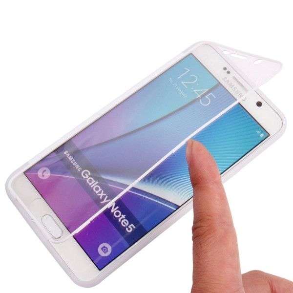 Horizontal Flip Transparent Touch Screen PC Front Cover + TPU Back Cover Protective Case for Sams...