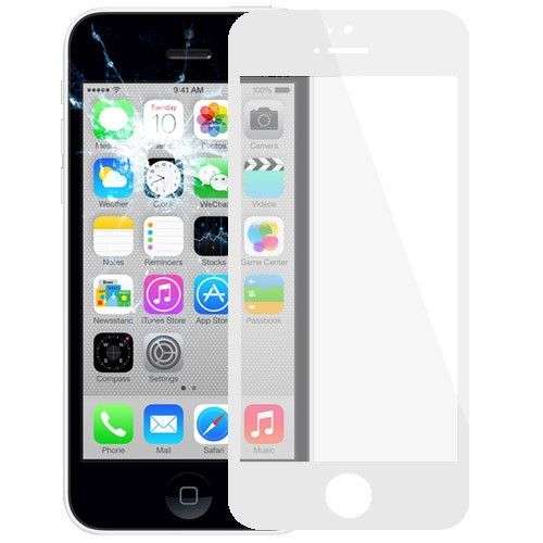 Front Screen Outer Glass Lens / LCD Mirror for iPhone 5C(White)