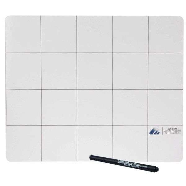 Magnetic Project Mat with Marker Pen for iPhone / Samsung Repairing Tools, Size: 30cmx 25cm