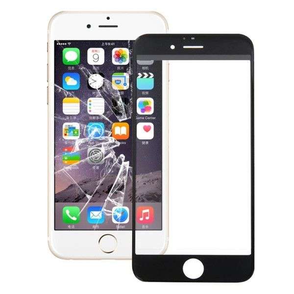 iPartsBuy Front Screen Outer Glass Lens for iPhone 6S Plus(Black)