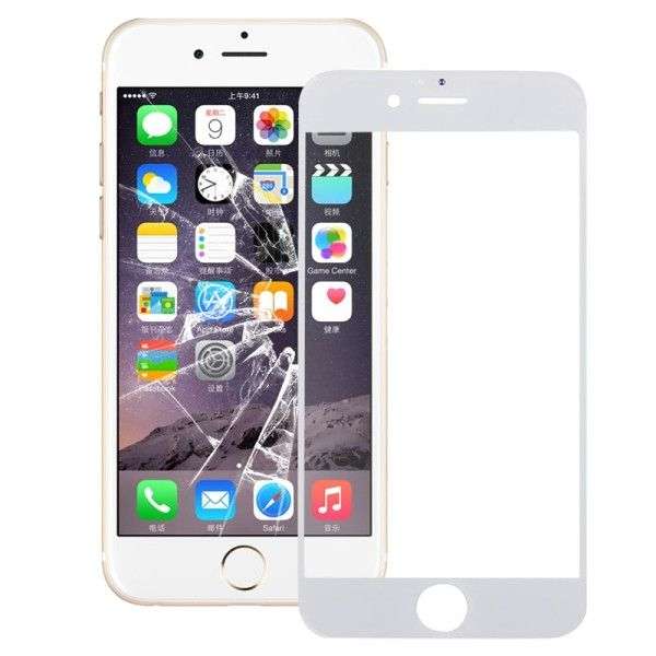 iPartsBuy Front Screen Outer Glass Lens for iPhone 6S Plus(White)