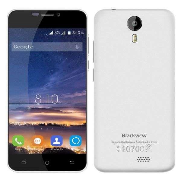 Blackview BV2000S 8GB, Network: 3G, 5 inch Android 5.1 MTK6580 Quad-core 1.0GHz, RAM:1GB(White)