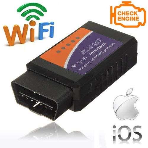 ELM327 WiFi OBD2 Car Diagnostic Wireless Adapter Scanner iPhone iPad iPod iOS