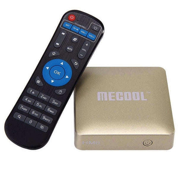 MECOOL HM8 4K UHD Smart TV Box with Remote Controller, Android 6.0 Amlogic S905X Quad Core Cortex...