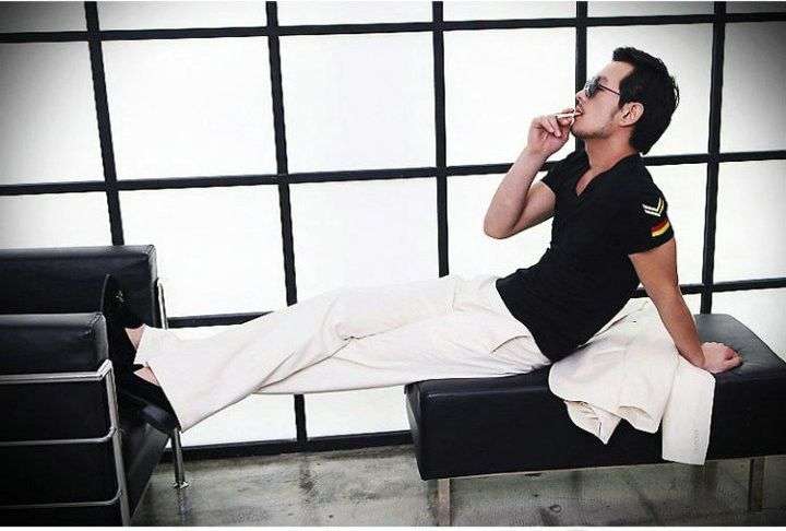 Men's Short Sleeve T Shirt Slim fit - Green / Large