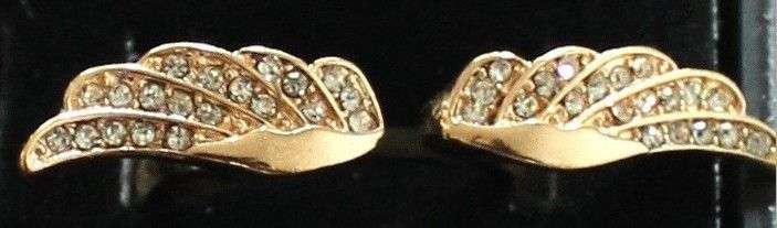 Angel Wing Ring, 17mm size, Exquisite Rhinestone