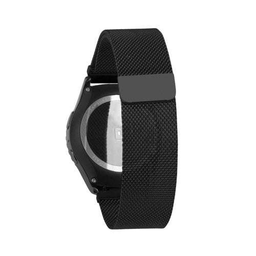 For Samsung Gear S2 Classic Watch Loop Magnetic Closure Clasp Stainless Steel Watchband(Black)