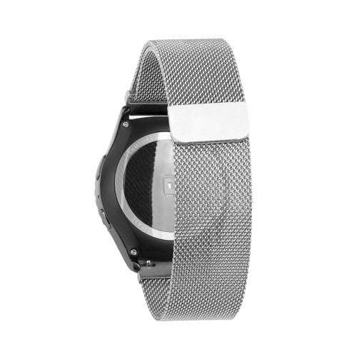 For Samsung Gear S2 Classic Watch Loop Magnetic Closure Clasp Stainless Steel Watchband(Silver)