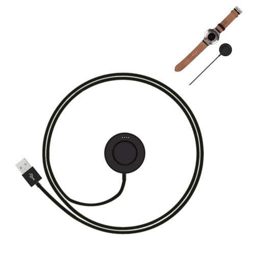 Huawei Watch Charging Cradle Dock Charger with USB cable Got CE / FCC Certification(Black)