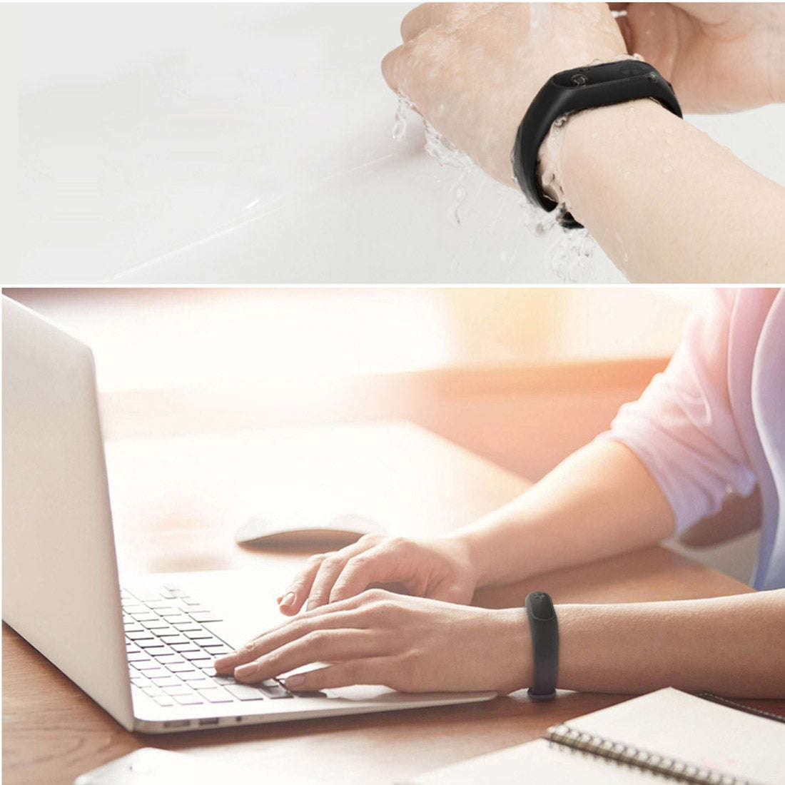 For Xiaomi Mi Band 2 (CA0600B) Colorful Replacement Wristbands Bracelet Host not Included(Blue)