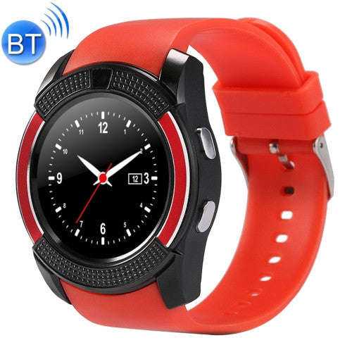 V8 1.22 inch Touch Screen 2G Calling Bluetooth Smart Watch with 0.3MP Camera Support Pedometer / ...