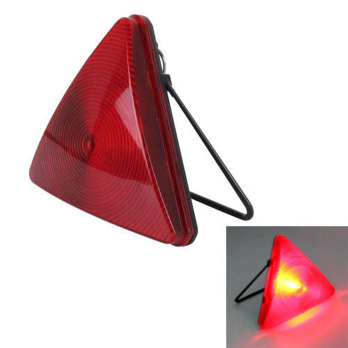 LED Safety Triangle Warning Light Reflector Emergency Road Flasher (Red Light)