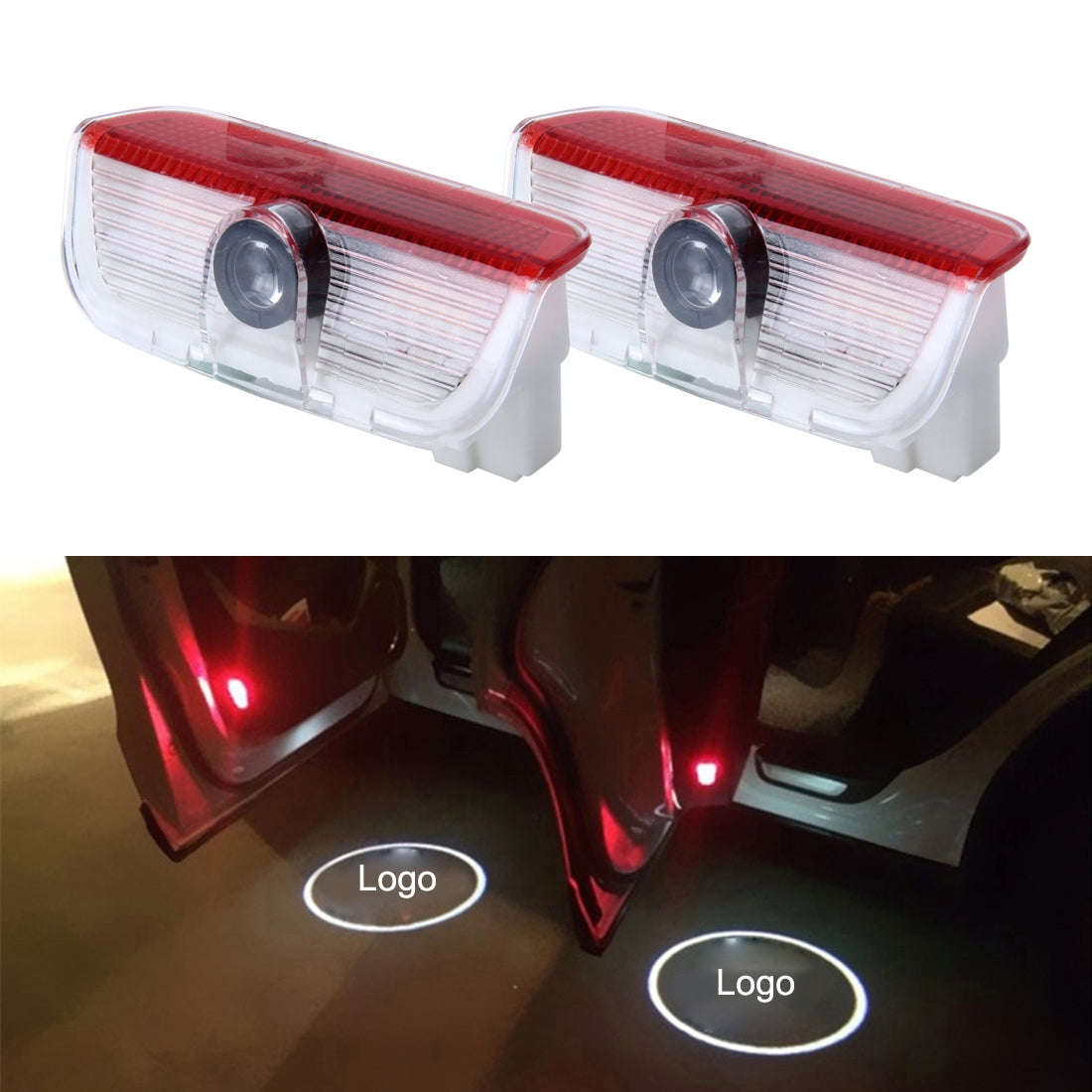 2 PCS LED Car Door Welcome Logo Car Brand 3D Shadow Light for Volkswagen