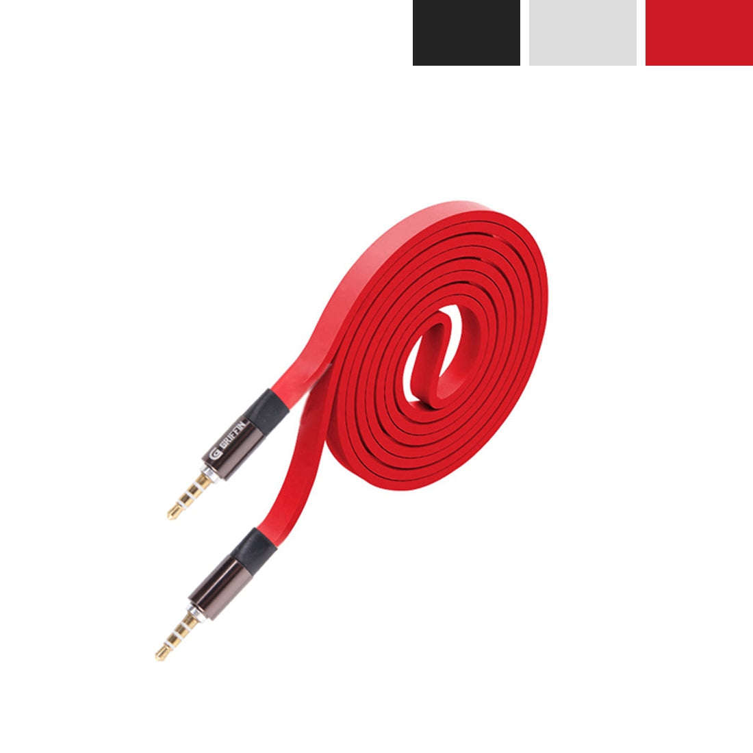 1M Audio Stereo Cable 3.5mm Stereo Aux Cable Audiophile Grade Male to Male Black+Red+White Random...