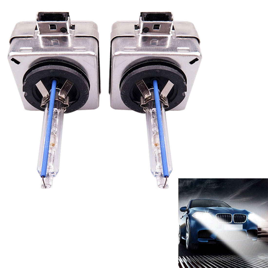 2 PCS D3S 35W 3800 LM 8000K HID Bulbs Xenon Lights Lamps DC 12V (White Light)