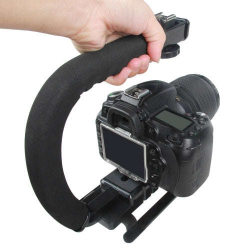 YELANGU S2-1 YLG0106B-A C-shaped Video Handle DV Bracket Stabilizer for All SLR Cameras and Home ...