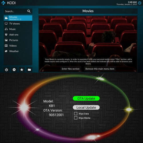 MECOOL HM8 4K UHD Smart TV Box with Remote Controller, Android 6.0 Amlogic S905X Quad Core Cortex...