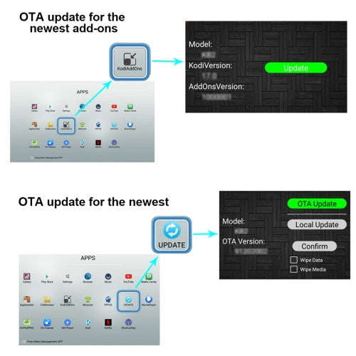 MECOOL HM8 4K UHD Smart TV Box with Remote Controller, Android 6.0 Amlogic S905X Quad Core Cortex...