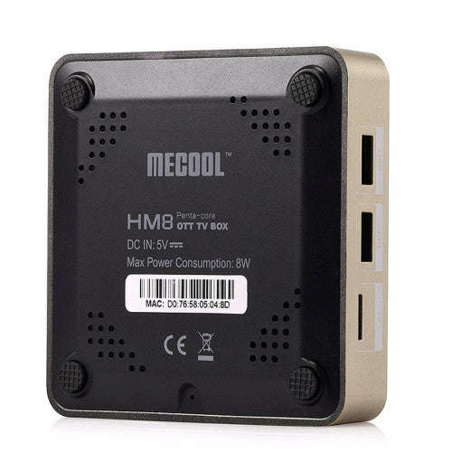 MECOOL HM8 4K UHD Smart TV Box with Remote Controller, Android 6.0 Amlogic S905X Quad Core Cortex...