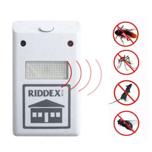 RIDDEX 220V Pest Repelling Aid Electronic Rat Mouse Repellent Anti Repeller EU Plug(White)