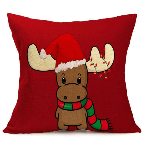 Christmas Festival Pattern Car Sofa Pillowcase with Decorative Head Restraints Home Sofa Pillowca...