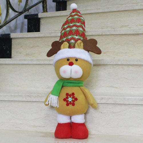 Large Size Standing Style Christmas Home Decoration Elk Doll-HC8784