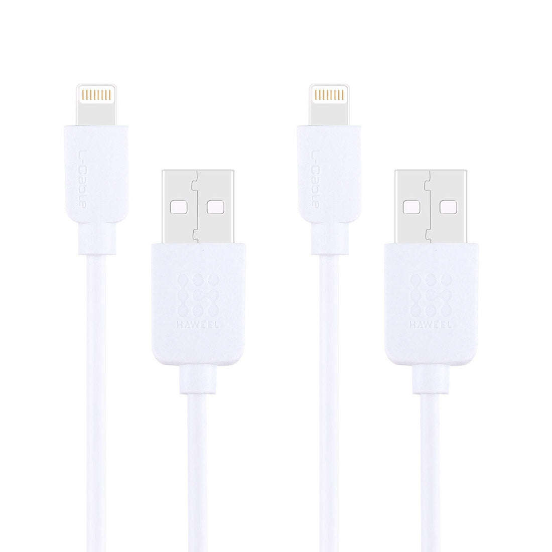 2 PCS HAWEEL High Speed 8 pin to USB Sync and Charging Cable Kit for iPhone 7 & 7 Plus iPhone 6 &...