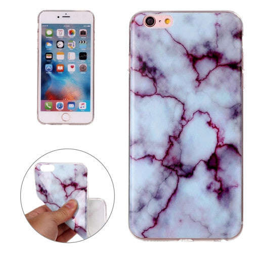 iPhone 6 Case, iPhone 6s Case, Purple Marbling Pattern Soft TPU Protective Back Cover Case