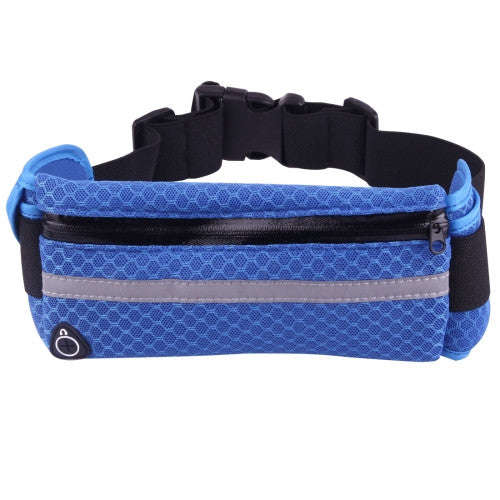 Multifunctional Outdoor Sports Mesh Breathable Fabric Waist Bag with Night Reflective Strip & Ear...