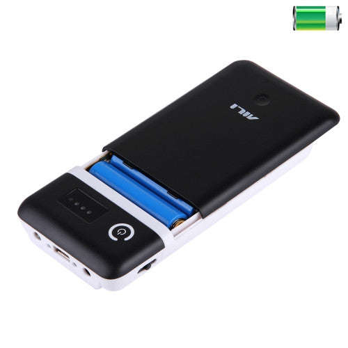 Portable 20400mAh 6 x 18650 Batteries Plastic Power Bank Shell Box with USB Output & Indicator Li...