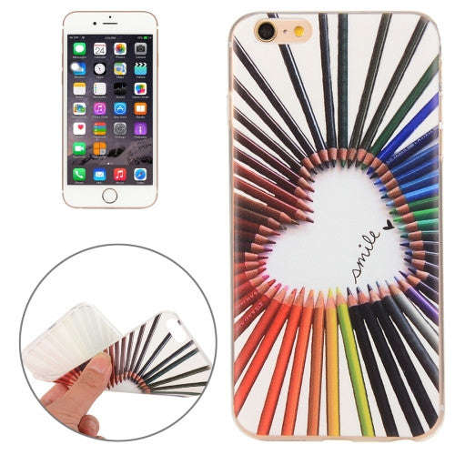 iPhone 6 Case, iPhone 6s Case, Color Pencil Pattern TPU Protective Case
