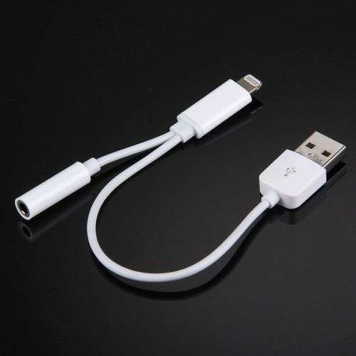 3.5mm & USB to 8 Pin Audio AUX Cable for iPhone 7 / iPhone 7 Plus / iPhone 6 / iPhone 6s Plus Len...