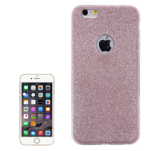 iPhone 6 Plus Case, iPhone 6s Plus Case, Glitter Powder Soft TPU Protective Cover Case (Rose Gold)