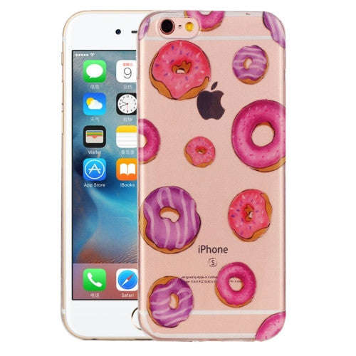 iPhone 6 Plus Case, iPhone 6s Plus Case, Novel Cute Doughnut Pattern IMD Workmanship Soft TPU Pro...