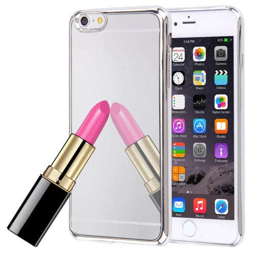 iPhone 6 Plus Case, iPhone 6s Plus Case, Electroplating Mirror TPU Protective Cover Case(Silver)