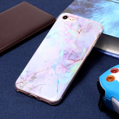 iPhone 8 Case, iPhone 7 Case, Pink Gold Marble Pattern Soft Protective Back Cover Case