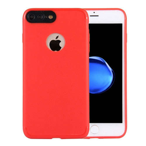 For iPhone 7 Plus Ultra-thin TPU Frosted Protective Back Cover Case(Red)