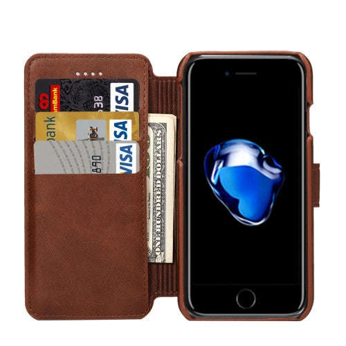 For iPhone 7 Plus Cowhide Texture Horizontal Flip Leather Case with Holder & Crad Slots & Wallet(...