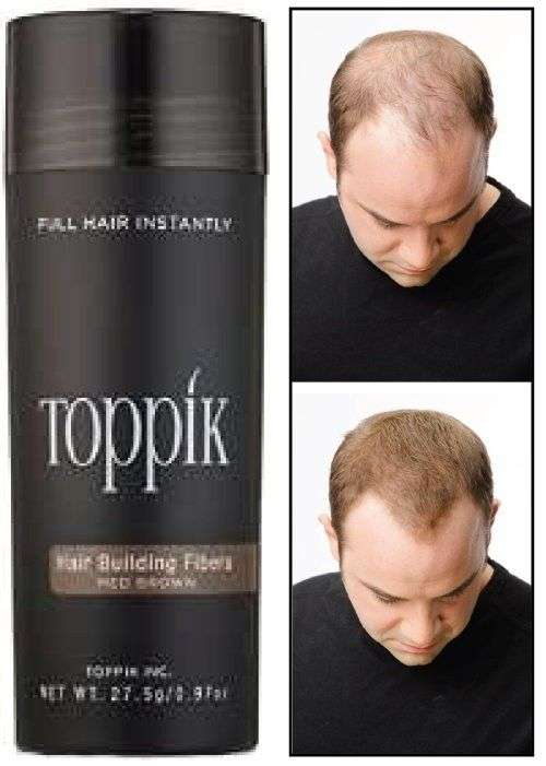 Toppik - Medium Brown 27.5g - Hair Fiber - Instant Thicker Hair for Hair Loss - (75 Days Supply)