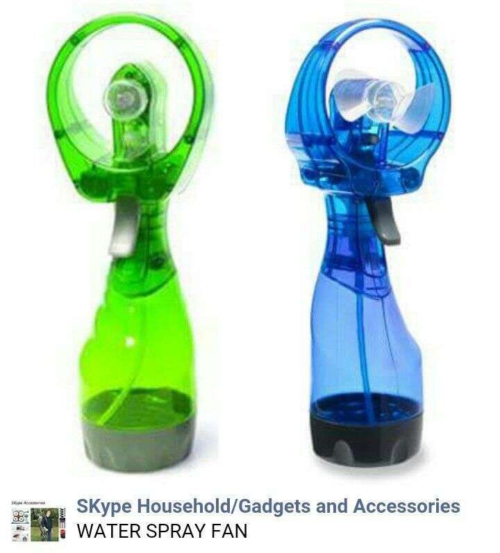 Water Spray Fan - Green and Blue