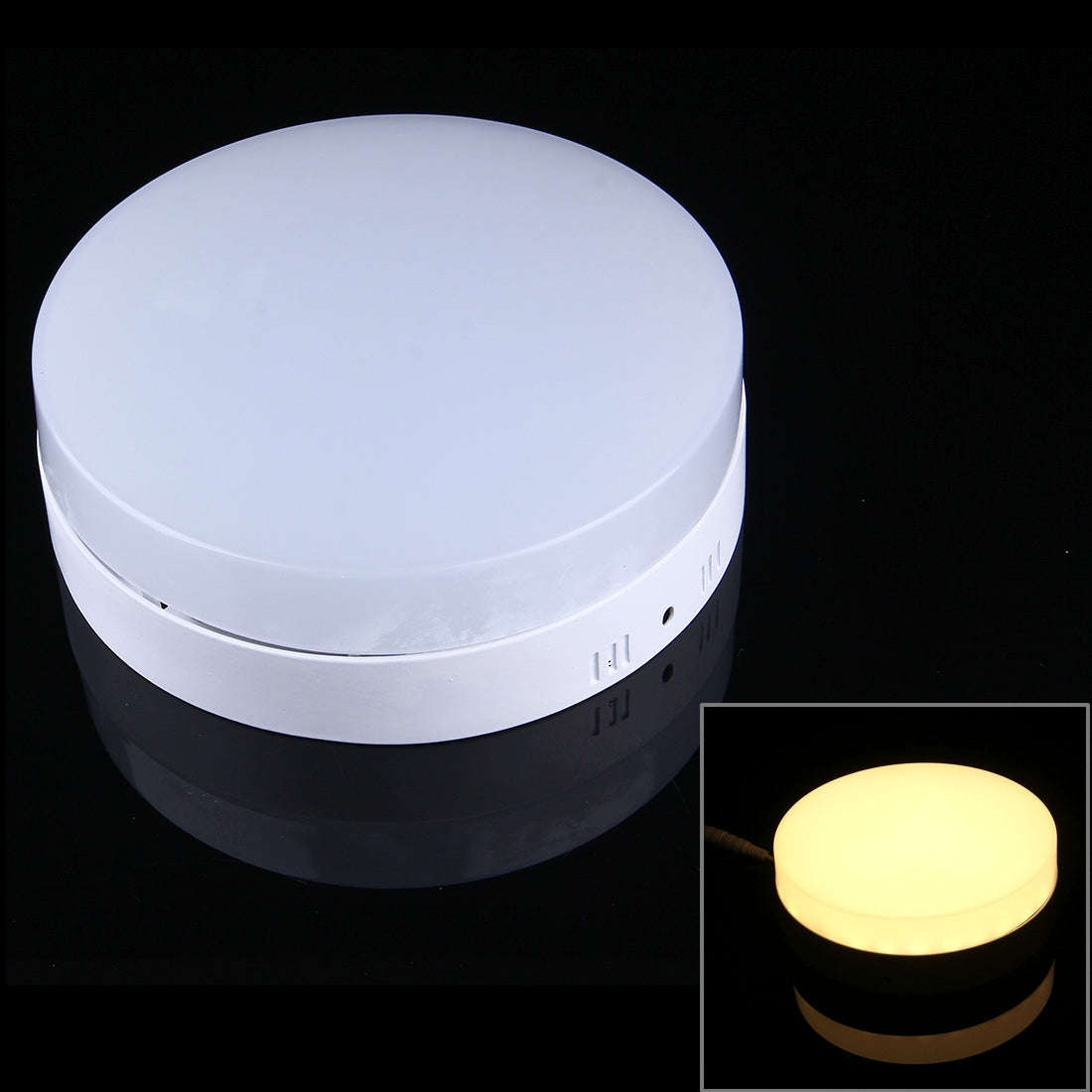 18W 1600 LM 3000K Round LED Ceiling Panel Light Flat Light AC 85-265V(Warm White)