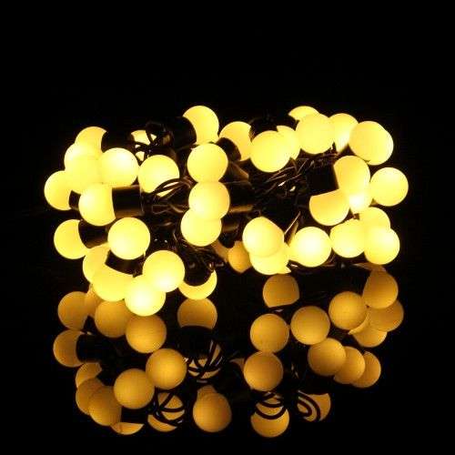5m 50 LED Life Waterproof Mini Globe String Lights Without End Joint and Controller 12V-240V(Warm...