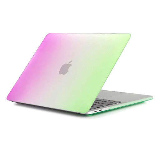 For 2016 New Macbook Pro 13.3 inch A1706 & A1708 Laptop Rainbow Pattern PC Protective Case (Purpl...